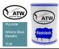 Preview: Hyundai, Athens Blue Metallic, YU6: 500ml Lackdose, von ATW Autoteile West.